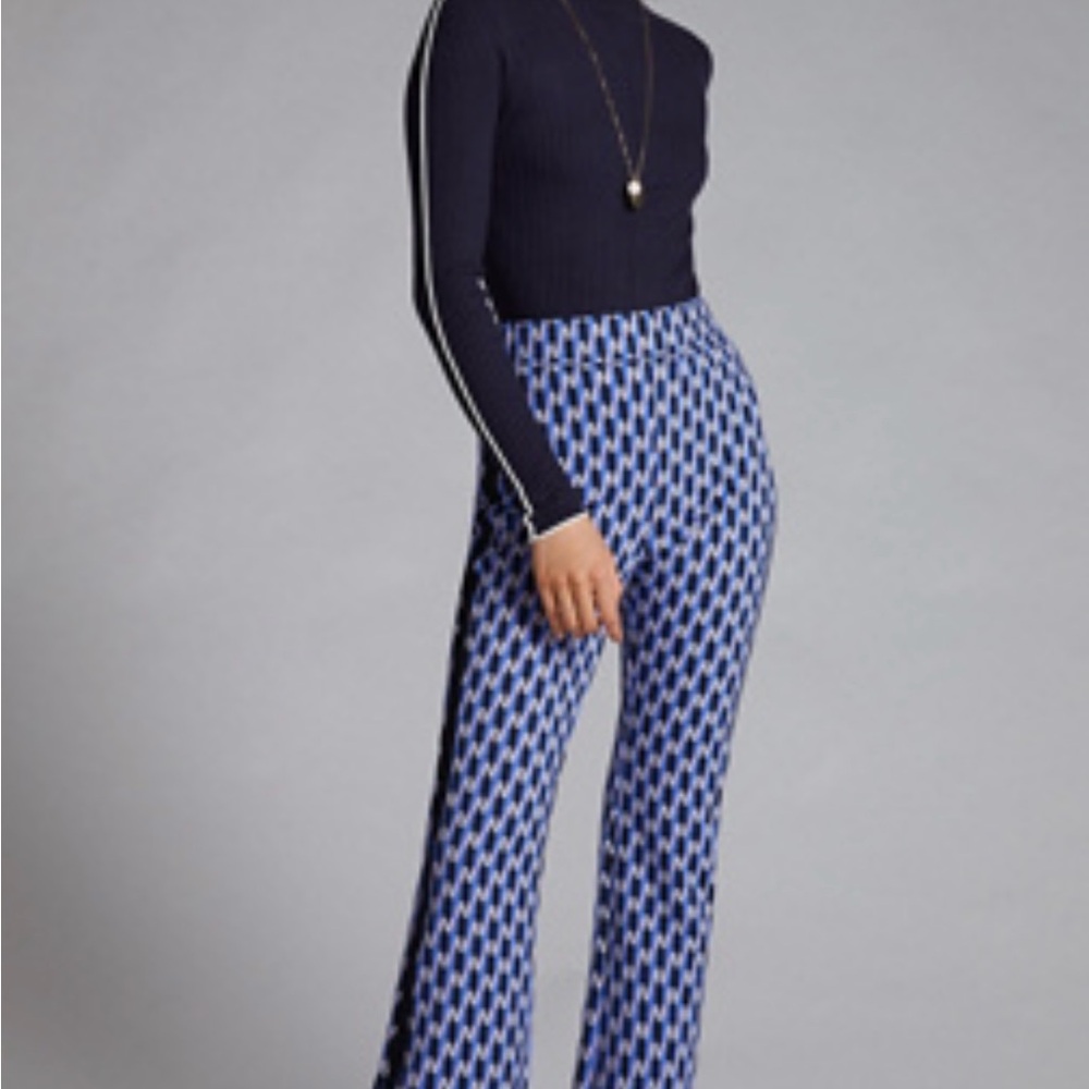 Anthropologie Maeve Ponte Flare Pants